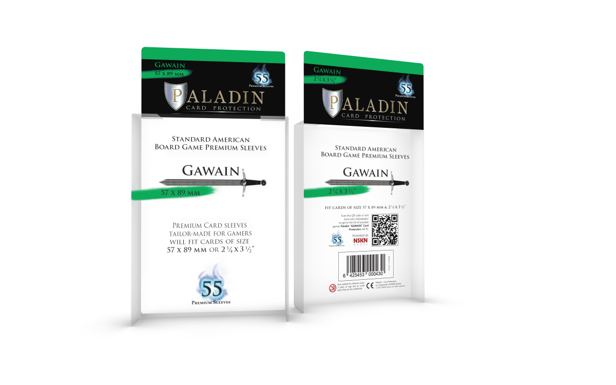 Paladin Card Protectors: Gawain – Standard American (57×89 mm) – Board&Dice